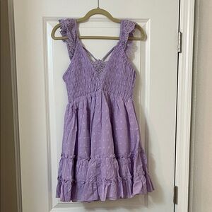 White Birch Purple Casual Dress